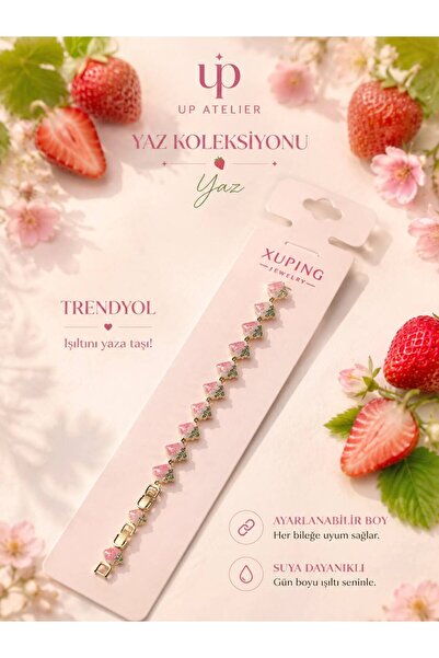 XUPING JEWELRY Xuping Jewelery Yaz Koleksiyonu Çilekli Bileklik