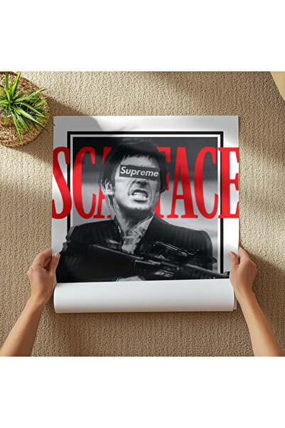 Pixaflair - Scarface - Supreme - Çerçevesiz Film Poster