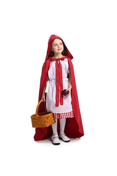 Yongsheng Little Red Riding Hood Costume for Girls - Red Cloak & Hood Dress