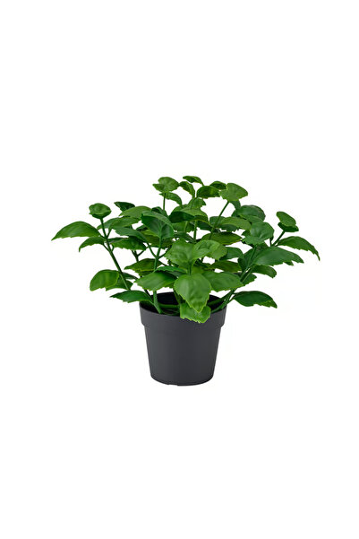 FEJKA Artificial Plant in a Pot, 2 Pieces, Indoor/Outdoor, Basil, 9 cm