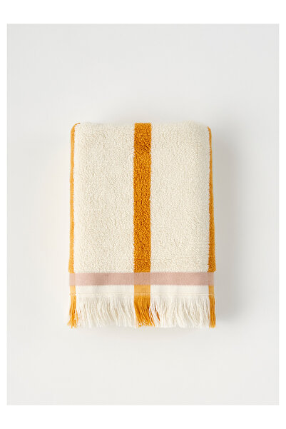 LC Waikiki Nevavm 100% Cotton Ella Bath Towel Mustard (90X150 cm)