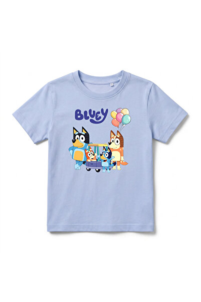 URBANTRENDSTORE Bluey Printed Premium Crew Neck Cotton Short Sleeve Kids and ...