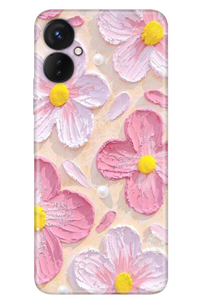 omix X5 ile Uyumlu Kılıf Paint Botanical Temalı Desenli Darbe Emici Silikon