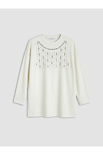 LC Waikiki Nevavm Stoned Soft Touch Women's Tunic with a Difference