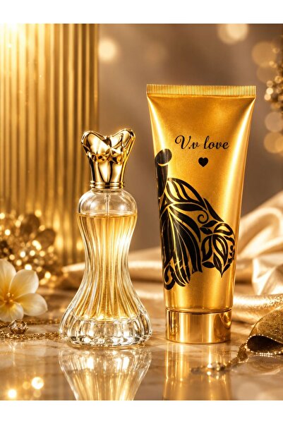 V.V LOVE Set gold– Parfum + Loțiune de corp