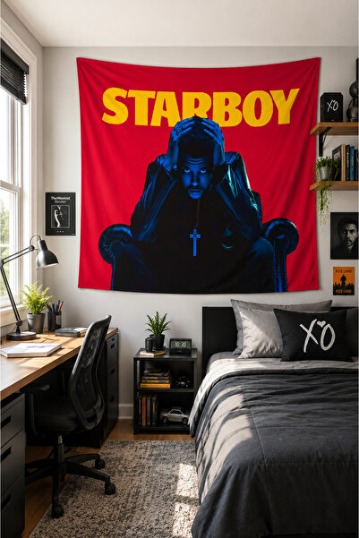 Vendini The Weeknd - Starboy Duvar Halısı Duvar Örtüsü