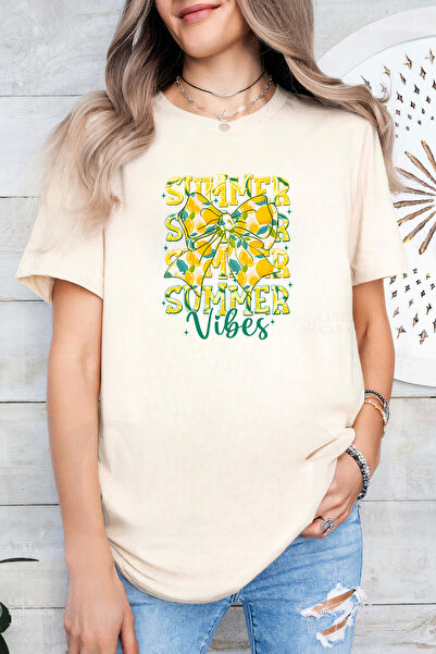 Sarah's Boutique Women's T-shirt – 100% cotton – Green Lemon