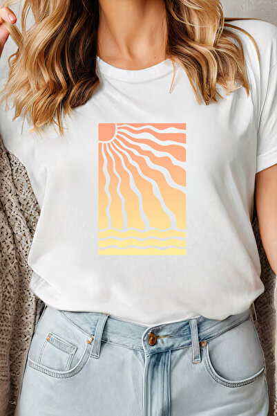 Sarah's Boutique Women's T-shirt – 100% cotton – Sunset Rays