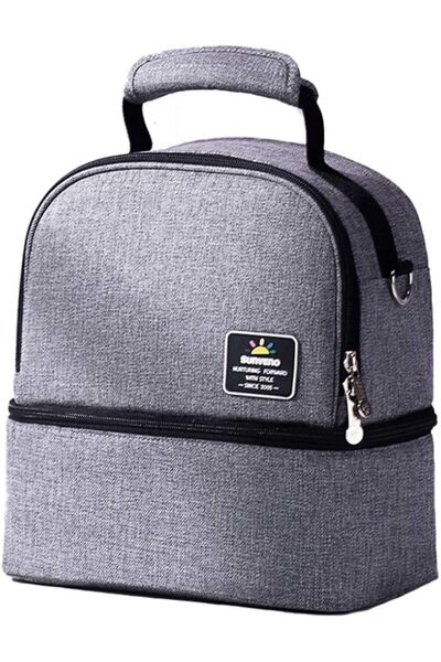 Sunveno Insulated Office Lunch Bag - Space Grey, Polyester
