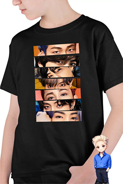 OEM Tricou Copii Baieti Kpop BTS Eyes Bangtan