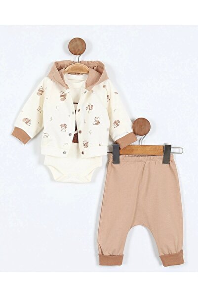 Egelite Baby Boy 3-Piece Seasonal Hooded Koala Detailed Cute 3-Piece 0-3-6-9 ...