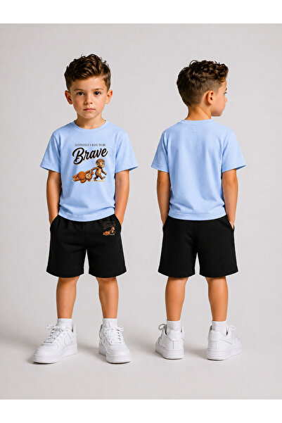 LORVEX Children's Shorts Set for Boys (Shorts - T-Shirt) Printed Summer Sport...