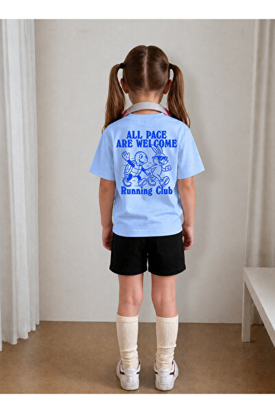 LORVEX Children's Shorts Set Girls (Shorts - T-Shirt) Printed Summer Sports C...