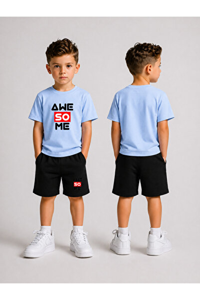 LORVEX Children's Shorts Set for Boys (Shorts - T-Shirt) Printed Summer Sport...