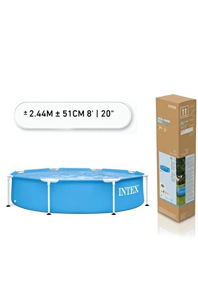 iTajir Family Round Pool with Frame and Metal List from Intex (Intex Metal Fr...