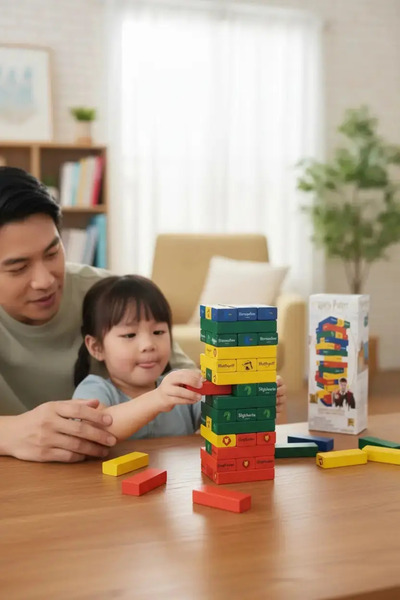 Miniso Harry Potter Licensed Wooden Stacking Game – Balance & Motor Skills En...