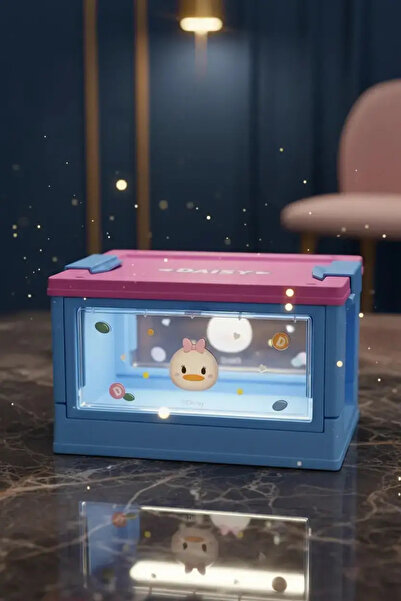 Miniso Disney Tsum Tsum Daisy Licensed Mini Storage Box with Side Window – De...