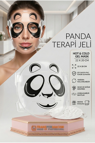 Transformacion Panda Desenli Sıcak Soğuk Terapi Jeli Yüz Maskesi - Ödem ve Gö...