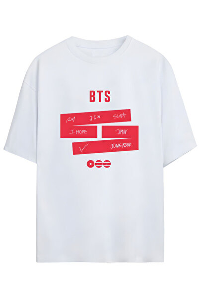 Grafftee Clothing BTS K-Pop Baskılı Yazılı Relaxed Kalıp PamukluUnisex Tişört