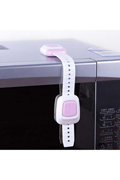 Puzzle Door Locking Device - Refrigerator and Drawer Security - Pink