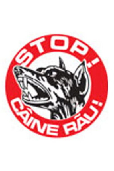 Diverse Indicator "Caine rau", D=15cm, PVC