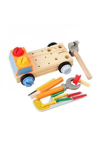 Puzzle Disassembly Cart Wooden Workshop for Kids