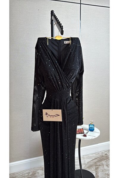 Habiba Soft Shiny Evening Dress