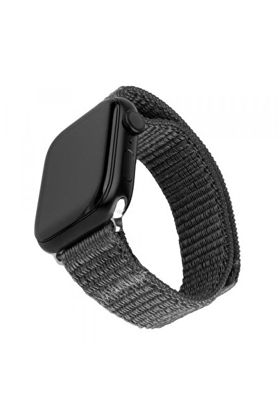 FIXED Nylon Sporty Strap for Apple Watch 42/41/40/38mm Series, Dark Gray