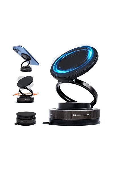 Zen Store 360 °   حامل هاتف مغناطيسي دوار - حامل جوال قابل للطي وقابل للتعديل