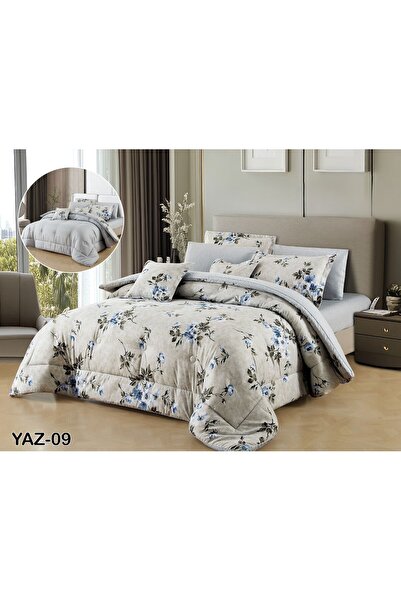 SFT Summer Royal 8 Pieces Reversible Luxury Bedspread Set for You and Your El...