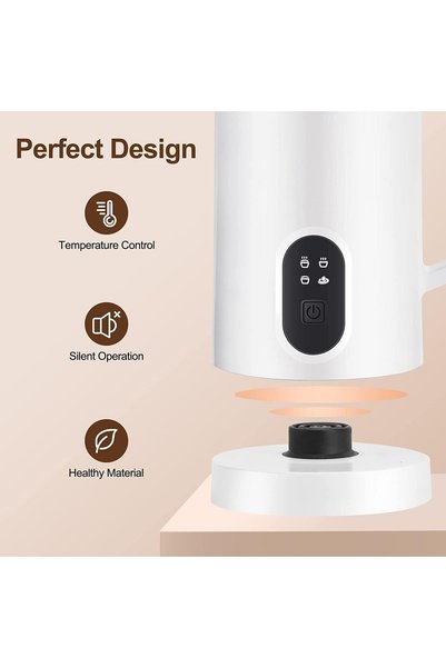 Generica Electric Milk Frother Steamer Milk Foamer 4in1 Multifunctional Hot Cold Milk Foam Maker 400W