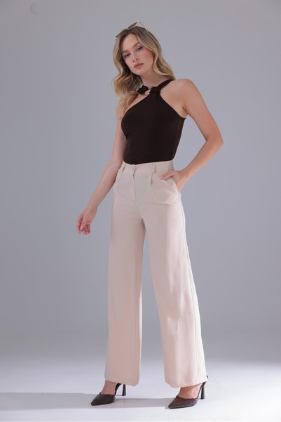 Eseclass Pudra Palazzo New Generation Fabric Pants