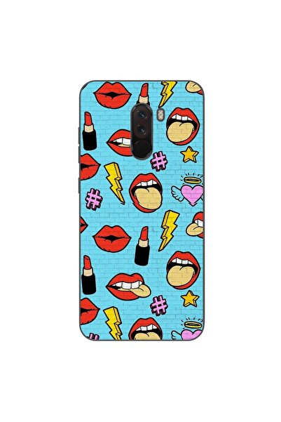 OEM Case compatible with Xiaomi Pocophone F1 Silicone Gel Tpu Pattern Pop Art...