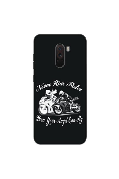 OEM Husa compatibila cu Xiaomi Pocophone F1 Silicon Gel Tpu Model Never Ride ...