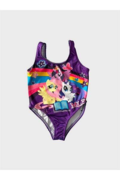 tusem butik homewear Costum de baie pentru fetiță, mov, cu model de personaje...
