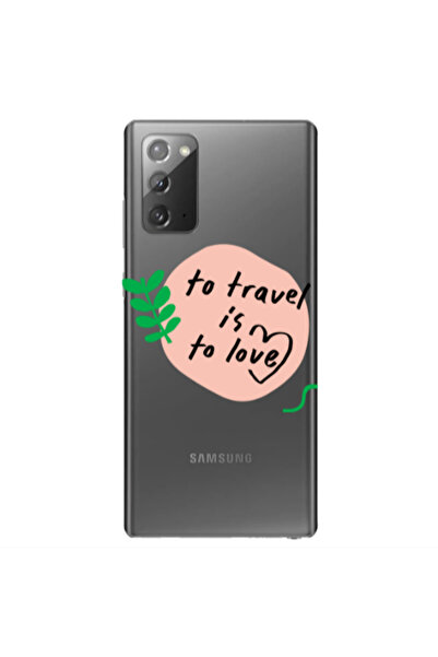Other Samsung Note 20 To Travel is to Love Transparent Silicone TPU Θήκη