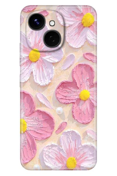 TECNO Spark 40C (KM4n) 6.67" Kılıf Paint Botanical Temalı Desenli Darbe Emici...