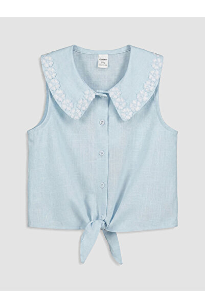 LC Waikiki Esvab • Modern & Distinctive Floral Embroidered Girls' Shirt