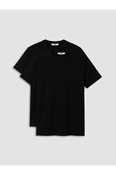 LC Waikiki Peak New Season Slim Fit Basic Flexible Men's T-Shirt 2-Pack