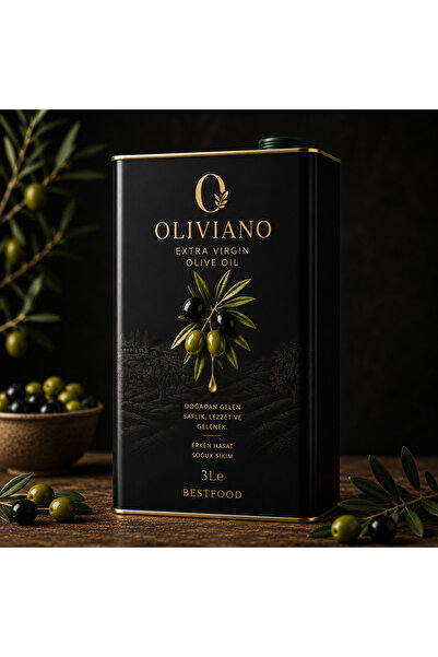 OLİVİANO PREMİUM SOĞUK SIKIM ZEYTİNYAĞI 3 LİTRE