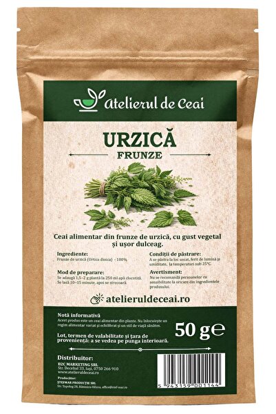 atelierul de ceai Ceai de frunze de urzică