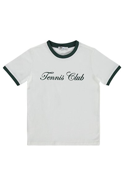 Civil Boys Teniski klub - majica sa printom za uzrast 10-13 godina - zelena