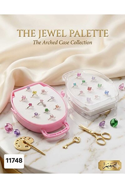 Generic Children's Cute Charm Ring Set Comes in a Stylish Pink Mini Handbag Box