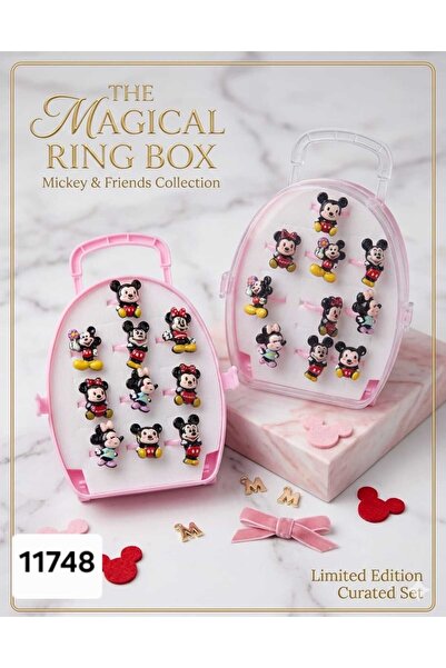 Generic Disney Children's Ring Box Featuring Mickey and Minnie Mouse Popular ...