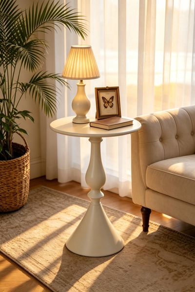 Shangxing Retro-style rust-proof round iron said table | Rust-proof iron livi...