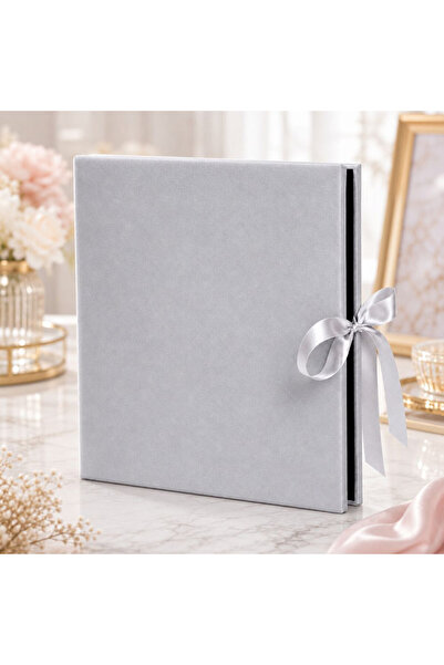 PROCART Premium Velvet photo album for 500 photos 10x15 cm, gray velvet, blac...