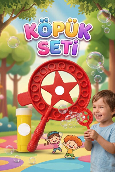 Tıfıl Toys Yıldızlı Dev Baloncuk Seti! 3 Parçalı Özel Köpük Suyu Solüsyonlu 3...