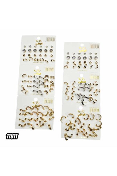 Generic "High-End" Assorted Earrings Set - Gold and Silver Integrated Collection