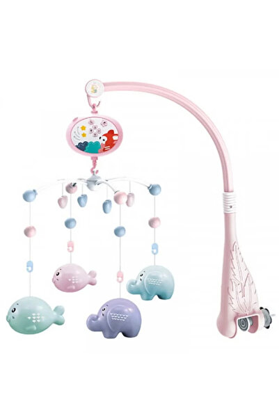 FULLJOY Hanging bed amusement park with rotating musical educational toys mad...
