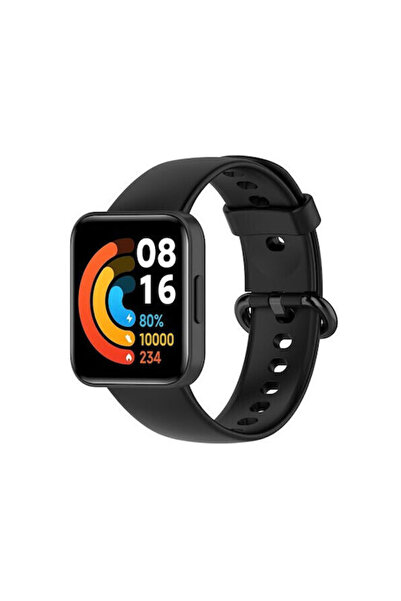 OEM Λουράκι Σιλικόνης Μαύρο (Xiaomi Redmi Watch 2 Lite/Xiaomi Poco Watch)